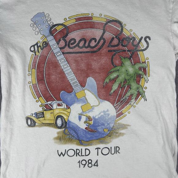 The Beach Boys 1984 World Tour Retro Abercrombie & Fitch T-Shirt Men’s Medium - Picture 2 of 5